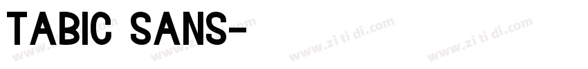 Tabic sans字体转换 Tabic sans字体转换